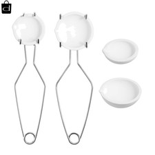 3Pcs Ceramic Crucible & Tongs