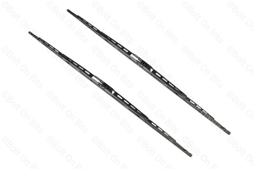 Front black wiper blades - front,