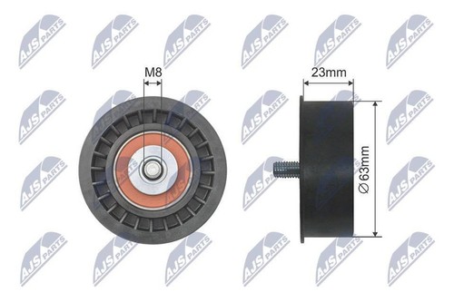 Timing belt deflection guide - belt,