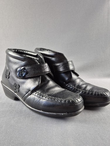 Womens pavers black leather - black,