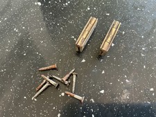 Antique stop hinges brass w - antique,