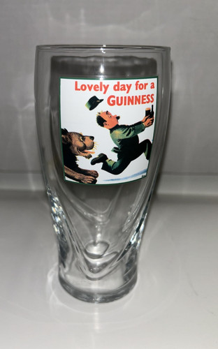 Guinness bear pint glass - guinness,