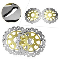 Gold Front Brake Disc Rotor For Suzuki 2004 05 GSXR 600 750 / 03 04 GSX-R 1000