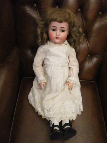 Antique bisque head doll - bisque,