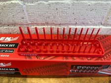 Neilsen Socket Stand Tray Rack Storage Rail Holder 1/4" Sockets Metric