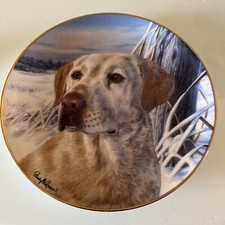 FRANKLIN MINT LABRADOR WATCHFUL COMPANION PLATE HEIRLOOM COLLECTION 