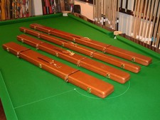 Peradon Brown Real Leather Cases inc-Cheney Fittings Chesworth Cues Sheffield 