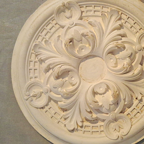 Plaster ceiling medallion - plaster,
