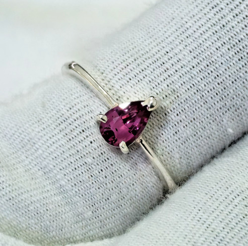 Elegant sapphire ring silver - sapphire,