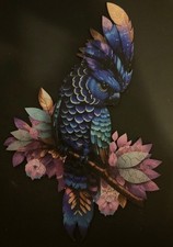 131 Shaped Piece Wooden Jigsaw Puzzle Brushstrokes Of Cockatoo By Art Australia 