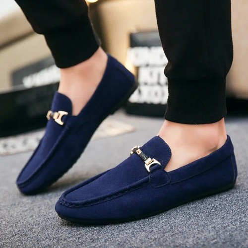 Mens slip shoes loafer soft - on,