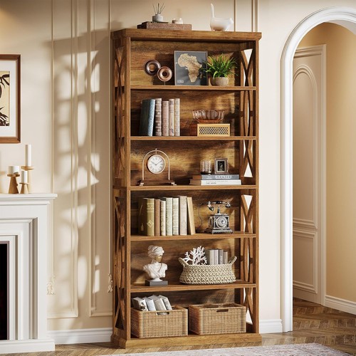 Tier bookshelf 71 inches - 6-tier,