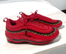 Nike Air Max 97 Red/Black Animal Print - Size 8.5 - 1230952 - Womens Sneakers