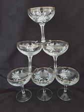 6 x Champagne Coupes Glasses