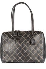 CHANEL BLACK 2002 WILD STITCH QUILTED LEATHER SHOULDER BAG