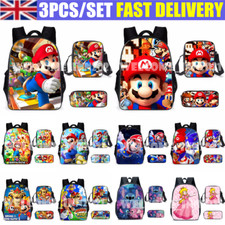 3Pcs/Set Mario Backpacks Back