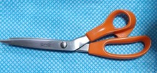 Fiskers Wilkinson Sword Pinking Shears Orange Handle Made in Japan