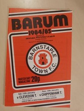 Barnstaple Town v Clevedon Town / Chippenham Town, Western League, 1984/5