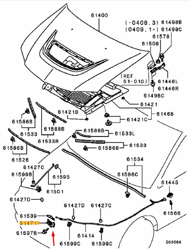 Latch hood bonnet catch - /,