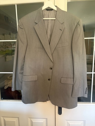 Mens burberry blazer 44r grey - blazer,