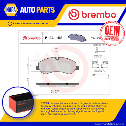 Brake pads set fits - pads,