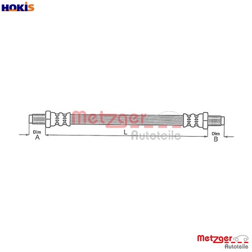 Brake hose 4118376 for - hose,