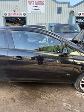 Vauxhall Corsa D Drivers Offside Front Door Sapphire Black Z20R 3 Door 2006-2014