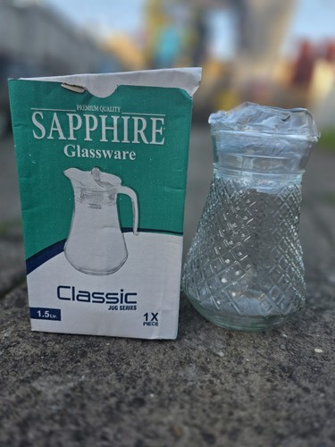 Sapphire glass jug 5 - 1.5, litre