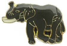 Elephant Pin Badge Brooch