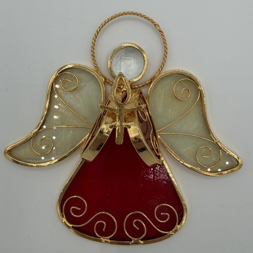 Vintage red angel gold tone - vintage,