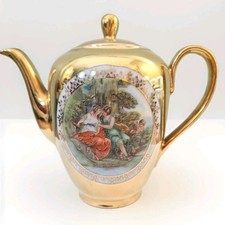 VTG Gold Coloured Porcelain