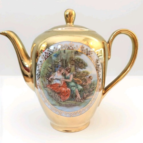 Vtg gold coloured porcelain - vtg,