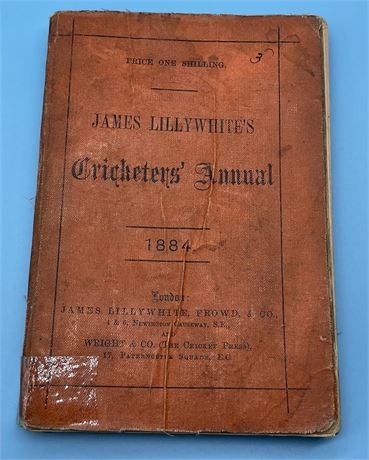 Lillywhite annual for 1884 - lillywhite,