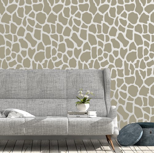 Giraffe stencil animal print - giraffe,