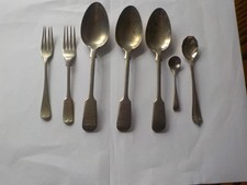 Nevada silver cutlery 6 pieces plus James Walker spoon