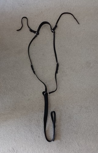 Full size black leather