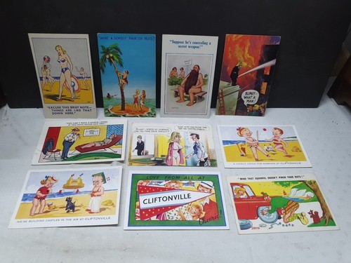 Vintage postcards comic saucy - vintage,