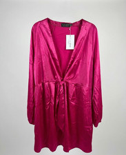 In The Style Pink Wrap Dress