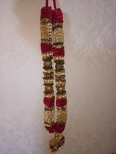 Wedding Garland Maroon Gold