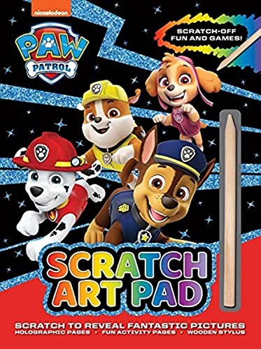 Paw patrol scratch art - scratch, pad