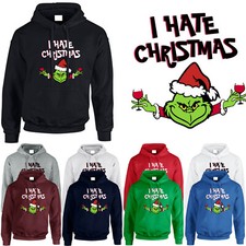 Mens Hoodie I Hate Christmas