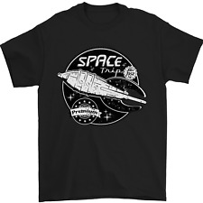 Space Trip Rocket Ship Astronaut Mens T-Shirt 100% Cotton