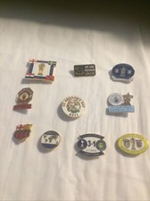 Football pin badges job lot