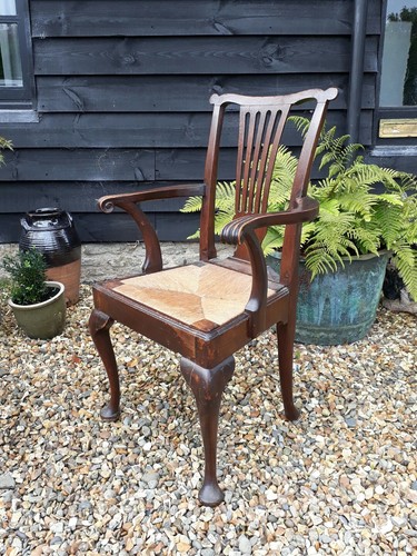 Georgian oak chippendale - georgian,