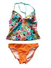 Ethel Austin/Primark Ocean Club UK 10 Multi Removable Pads Halterneck Tankini