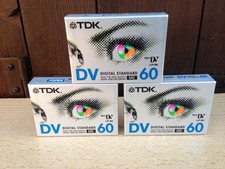 Digital Video Cassette DV60 TDK Mini DV New & Sealed LP 90 Mins Recording Tapes