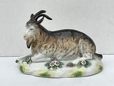 Antique Samson of Paris China Billy Goat Figure, 1920’s, Horns Restored