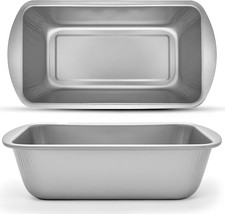 2Pk Loaf Tins for Baking 2Lb – Non-Stick Bread Tins 21 X 11 X 6.4Cm 