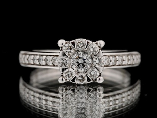 18ct white gold - gold, &