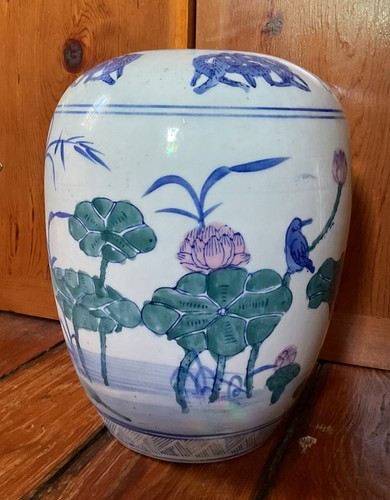 Chinese porcelain pot vintage - porcelain,
